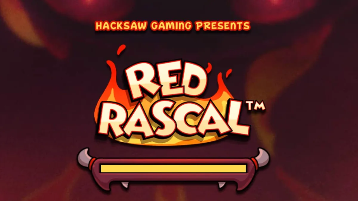 Interface do slot Red Rascal com elementos de terror cartoon e design de funhouse